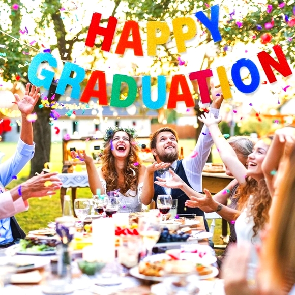 112 Pcs DIY Glitter Customizable Banner Kit ( Includes 107 Letters and Numbers) - Picture 2 of 7